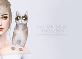 Cat On Your Shoulder At Tok Sik Sims 4 Updates Sims 4 Update Sims Sims 4