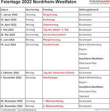 Tag nach dem ostersonntag gefeiert und ist damit ein variabler feiertag. Feiertage Nrw 2021 2022 2023 Mit Druckvorlagen