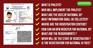Other equivalent identification documents as may be determined in the guidelines issued by the psa. National Id Registration System Frequently Asked Questions Faqs