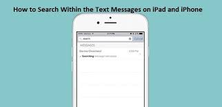 How To Search Within The Text Messages On Ipad And Iphone In 2020 Text Messages Messages Iphone