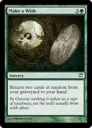 Most mtg game formats have a minimum card count of 60 cards in your deck (commander requires 100 total cards exactly with no repeated cards except for basic lands). Make A Wish Innistrad Gatherer Magic The Gathering