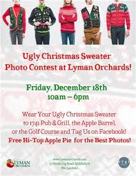 ugly christmas sweater photo contest
