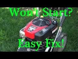 Not sure which type of pressure washer you need? Newer Powerstroke Pressure Washer Won T Start After Storage Briggs And Stratton Ready Start 190cc By