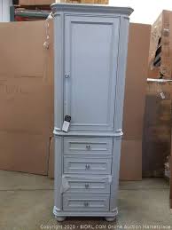 Find the best linen cabinets for sale at cymax. Scott Living Wrightsville 25 In W X 72 In H X 18 In D Light Gray Poplar Freestanding Linen Cabinet Retail 817 Auction Bidrl Com Online Auction Marketplace