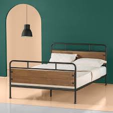 Zinus Eli 41 Metal And Wood Platform Bed Full Walmart Com Wood Platform Bed Frame Solid Wood Platform Bed Contemporary Platform Bed Wooden bed frames are so versatile that they'll suit any bedroom décor or personal taste. pinterest