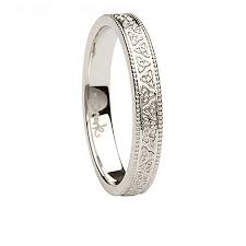 Women S Trinity Knot Wedding Band Celtic Rings Ltd Wedding Rings White Gold Wedding Rings Celtic Rings Women