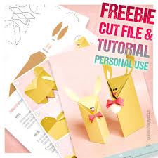 In diesem video zeige ich euch wie ihr ganz einfach aus einem quadratischen blatt papier eine schachtel/geschenkbox falten könnt. Freebie Gift Box Bunny Anleitung Inklusive Schnittdatei Vorlage Svg Dxf Pdf Handmade Kultur