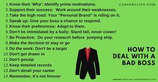 20 Know How To Professionally Deal With A Bad Boss - Career Cliff