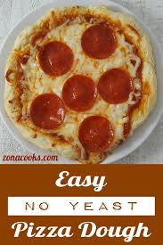 Bisquick Pizza Dough Recipe No Yeast No Yeast Pizza Dough For One Recipe Quick And Easy To Make For Lunch Or Dinner Pizzadough Noy Easy Homemade Pizza No Yeast Pizza Dough Pizza Recipes Dough