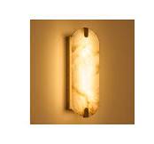 ZEROUNO Alabaster Wall Sconces, 14.2 inch Natural Marble ...