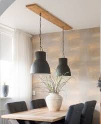 Zelfgemaakte Eettafellamp Steigerhout Ikea Hektar Hanglamp Ikea Beleuchtung Ikea Pendelleuchte Lampe