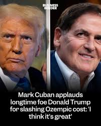 President Trump promised to lower the cost of Ozempic. Mark Cuban says he's  working from the same playbook as Cost Plus, giving consumers transparent  prices. (Credit: Getty Images) #ozempic #trumprx #markcuban