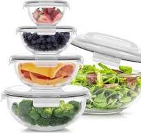JoyJolt Kitchen Mixing Bowls. 5pc Glass Bowls with Lids Set – Neat Nesting  Bowls. Large Mixing Bowl Set incl Batter Bowl, Cooking Bowls, Storage Bowls  ...