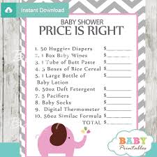 Our wide variety of diy online baby shower invitations can help you set your. Pink Elephant Baby Shower Games D106 Baby Printables