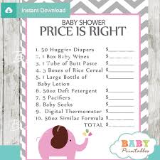 Elephant baby shower games free printable for girls. Pink Elephant Baby Shower Games D106 Baby Printables