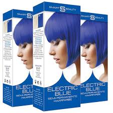 Splat hair color contains a unique formula that will give your hair bold vivid color. Smart Colour Semi Permanent Electric Blue Hair Dye X 3 Buy Online In Bahamas At Desertcart