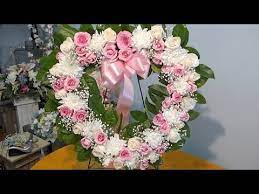 How To Make Open Heart Sympathy Arrangement Youtube Funeral Flower Arrangements Funeral Flowers Diy Funeral Floral