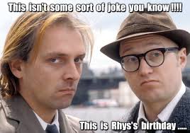 BOTTOM tv Ade Edmondson Rik Mayall PERSONALISED Happy Birthday SPOOF art  Card