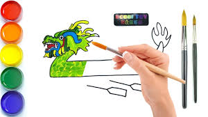 This has got to be our longest drawing lesson so far! Dragon Boat Drawing Dragon Boat And Colouring Go To Dragon Boat Festival With Your Little Buddy Youtube