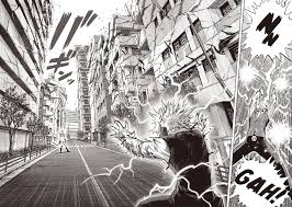 Manga Review One Punch Man Chapter 117 Sequential Planet Though saitama is the one punch man getting everything in he does good using great use of perspectives, blurring the text at times even to focus on some details in the panels.
