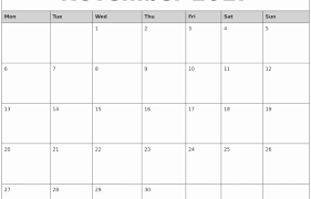 Printable Calendar Starting With Monday In 2020 Calendar Calendar Printables Printable Calendar