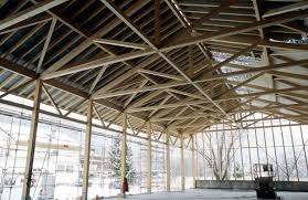 Centre De Secours Et D Incendie De Bourg D Oisans Charpente Bois Structure Bois Assemblages Bois