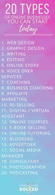 20 Types Of Online Businesses You Can Start Today Online Business