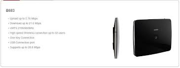 Ask me info@techburj.com# for password (simlock code): The Huawei B683 3g Router Is Unlocked And Equipped With Four Lan Ports And A Usb Port For Connecting A Hard Drive Or A Printer Which Ca 3g Router Usb Wireless