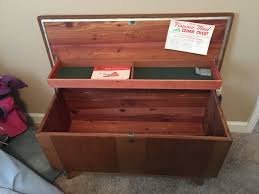 Stamped steel with an antique brass. What Is The Value Of A Virginia Maid Cedar Chest With A 1958 Serial Number My Antique Furniture Collection
