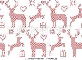 See more ideas about cross stitch, cross stitch patterns, stitch patterns. Seamless Pattern Cross Stitch Reindeer Christmas Vector Canstock