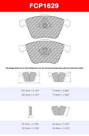 Ferodo Fcp1629h Ds2500 Brake Pads