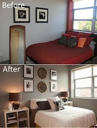Even though you should select furniture that's proportional to the measurements of the attic, yet a statement furniture piece is important to create a focus within the room. Awesome Bedroom Makeovers Before And After Pics The Sleep Judge Home Apartment Decor Bedroom Makeover
