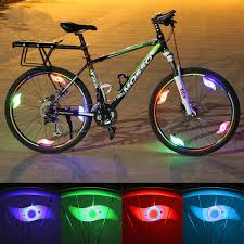 Waterproof Bicycle Spoke Light 3 Lighting Mode Led Bike Wheel Light Easy To Install Bicycle Safety Warning Light With Battery Wish
