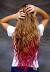 Strawberry Blonde Hair With Blue Highlights