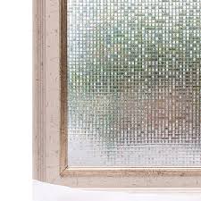Bathroom window film has a frosted effect which once applied makes glass opaque for enhanced privacy. Buy Elton 3d Window Films Privacy Film Self Adhesive Decorative Film For Bathroom Door Window Heat Control Anti Uv 2 X 50 Feet Online At Low Prices In India Amazon In