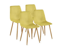 Shop for walnut wood mid century modern dining chair with fabric upholstery at best buy. Set Of 4 Mid Century Modern Dining Chairs Fabric Upholstery And Wooden Legs Yellow Walmart Com Walmart Com