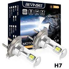 bevinsee h7 led headlight bulb kit h l beam for motorcycle yamaha yzf r1 r3 r6 ebay