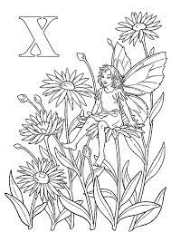 Alphabet Elfes X Page 26 Sur 26 Sur Hugolescargot Com Coloriage Alphabet Coloriage Pages Coloriage De Fees