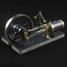 Steam Engine 3d Model In 2020 Steam Engine Model Steam Engine Steam