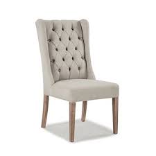 Our Natural Linen Tufted Wingback Dining Chair Features A Classic Look That S Easy To Love Tufted Dining Chairs Parsons Dining Chairs Dining Furniture Makeover