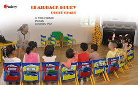 Chairback Buddy Pocket Chart Seat Sack Storage Canvas Seatback Stuff Storage Pocket Home Classroom Group Team Organizers For Child Red