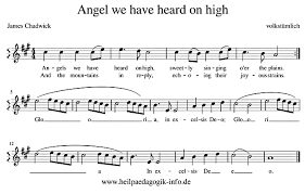 Viele der uns bekannten weihnachtslieder gibt es nämlich auch in englischer übersetzung. Angels We Have Heard On High Englisch Text Noten Download