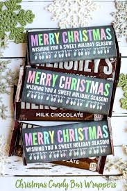 Free candy bar wrapper templates to download. Merry Christmas Candy Bar Wrappers