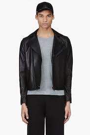 Acne Studios Black Leather Biker Jacket Black Leather Biker Jacket Stylish Jackets Biker Jacket