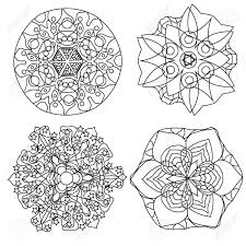 18 free coloring pages for adults ♥. Relaxing Coloring Page With Vector Mandala Or Fantasy Flowers Royalty Free Cliparts Vectors And Stock Illustration Image 60203712