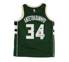 Giannis antetokounmpo jerseys, tees, and more are at the official online store of the nba. Giannis Antetokounmpo Signed Milwaukee Bucks Adidas Green Swingman Nba Jersey With Mvp 18 Inscription Radtke Sports