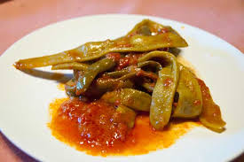 I pomodori verdi sott'olio sono un antipasto tipico calabrese. Fagiolini Verdi Piatti Al Pomodoro Alla Calabrese La Cucina Di Bacco