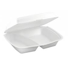 Polystyrene is a versatile plastic used to make a wide variety of consumer products. Hp4 Fp2 10 Meal Box 2 Section Polystyrene Container