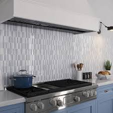 Glass cube tiles can be used as a type of distortion creating window. The Best Glass Tile Backsplash Designs For 2021