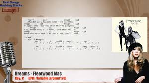 Dreams lyrics performed by fleetwood mac: Dreams Fleetwood Mac Vocal Backing Track With Chords And Lyrics Youtube